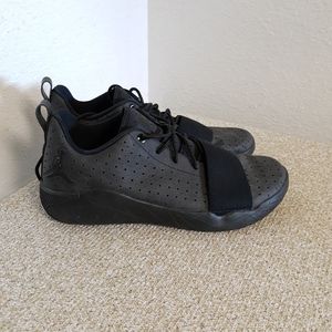 Nike Air Jordan Black Leather Sneakers